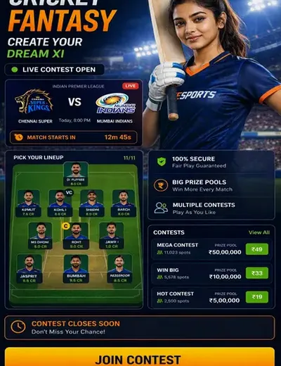 In999 (in999 download) fantasy cricket & matchday visual 3